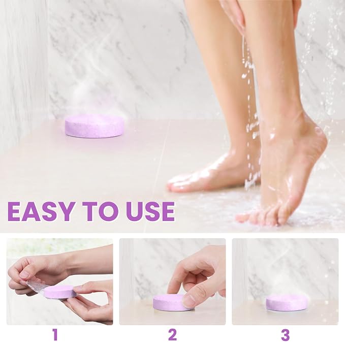 Shower Steamers 8 Pack Set Shower Bombs Tablets in Purple Box with 8 Fragrances with Shea Butter for Self-Care & Relaxation, Idea for Mothers Day Women and Men