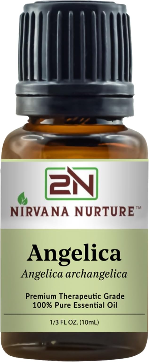 Angelica Essential Oil, 100% Pure Undiluted, Aromatherapy Oil for Diffuser, Hair & Skin Care