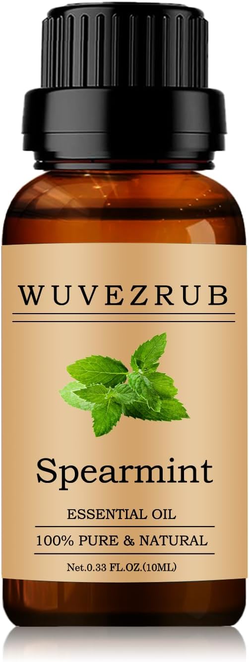 Spearmint Essential Oils 10ML, 100% Pure and Natural Essential Oil for Aromatherapy Diffuser - 0.33 Fl Oz/Spearmint