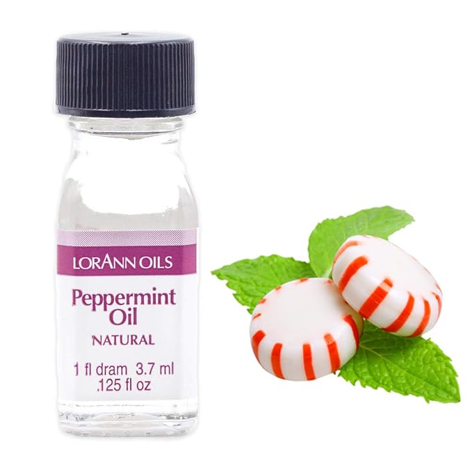 LorAnn Peppermint Oil SS Natural Flavor, 1 dram bottle (.125 fl oz - 3.7ml - 1 teaspoon)