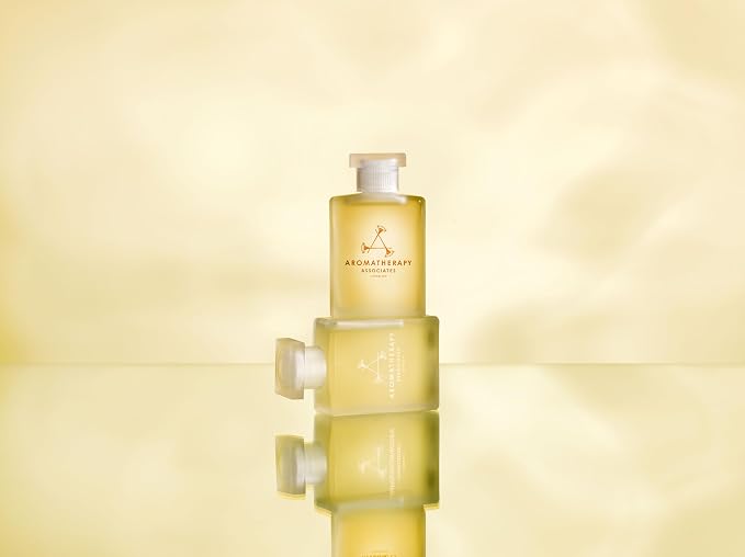 Aromatherapy Associates De-Stress Muscle Bath and Shower Oil, Natural Body Oil for Deep Relaxation and Comfort, Hydrating Body Made with 3 Essential Oils (1.86 oz)