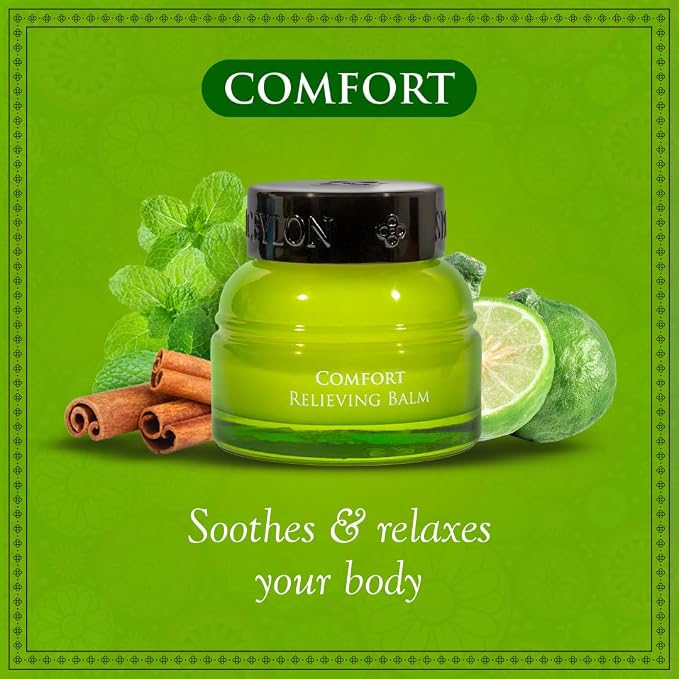 SPA CEYLON Comfort Relieving Balm | Ayurveda Herbal Balm for Rapid Relief & Everyday Comfort | Fast-Acting Formula for All Skin Types