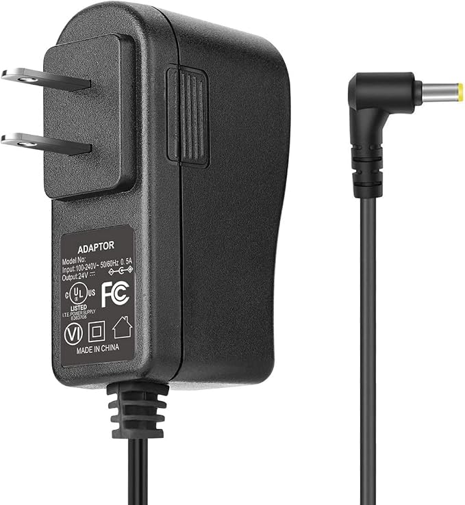 [UL Listed] 24V Power Cord, iCreatin AC to DC Adapter Switching Power Supply Replacement Charger Cable for 100ml / 120ml / 300ml / 500ml Essential Oil Diffuser and Aroma Diffuser Humidmifier