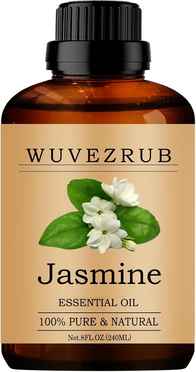 Jasmine Essential Oils, 240ML Pure and Natural Essential Oil for Aromatherapy Diffuser - Jasmine /8 Fl Oz