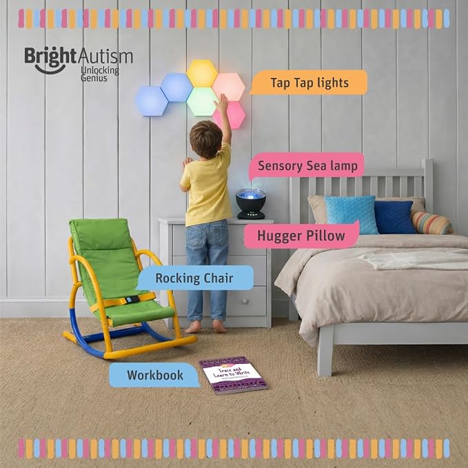 Bright Calming Oil by Bright Autism - Essential Kids Oil for Stress Relief - Natural Sleep Aid, Gentle Organic Blend Roll-On 10ml - Great Addition to Your Kids Sleep Routine.