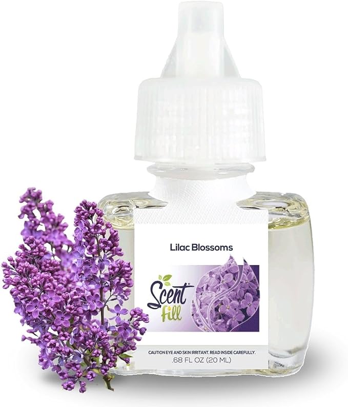 Scent Fill Lilac Blossoms Plug in Air Freshener, Scented Oil Refills, 2 Refills + Diffuser