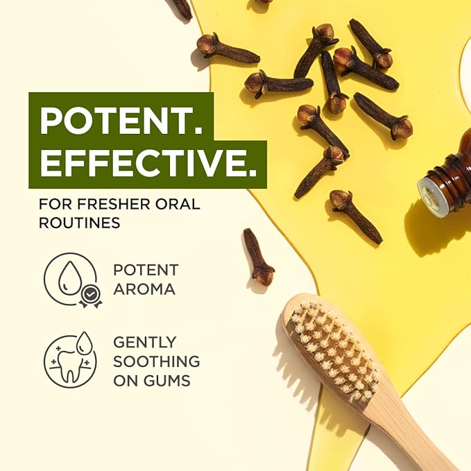 100% Pure Clove Essential Oil - 0.34 Fl Oz - Clove Oil for Hair, Skin, Diffuser, Aromatherapy & DIY Candle Making Scent