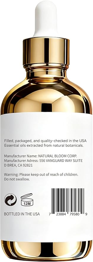 Rose Essential Oil 4 Fl Oz - Made in USA | Smells Like Fresh Rose Petals