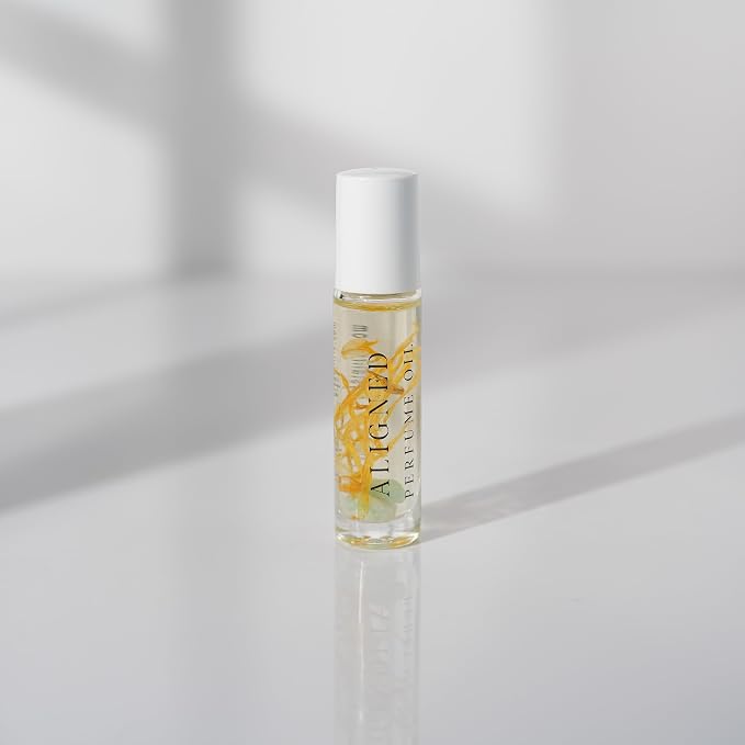 CRYSTAL + IRIE Crystal Infused Perfume Oil Roll-On – Long Lasting Fragrance Oil with Crystals & Botanicals – Alcohol Free Travel Size Perfume for Women – 10ml (Aligned)
