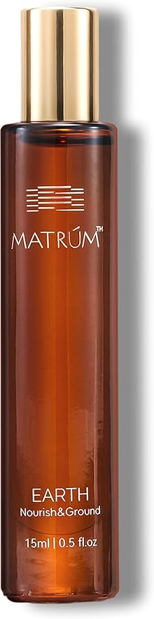 Earth Element Essential Oil Roll-On-15ml, Calming Comforting Aromatherapy Roller for Grounding Ease, Botanical Blend with Sweet Orange, Patchouli & Sandalwood, Spa-Like Aroma