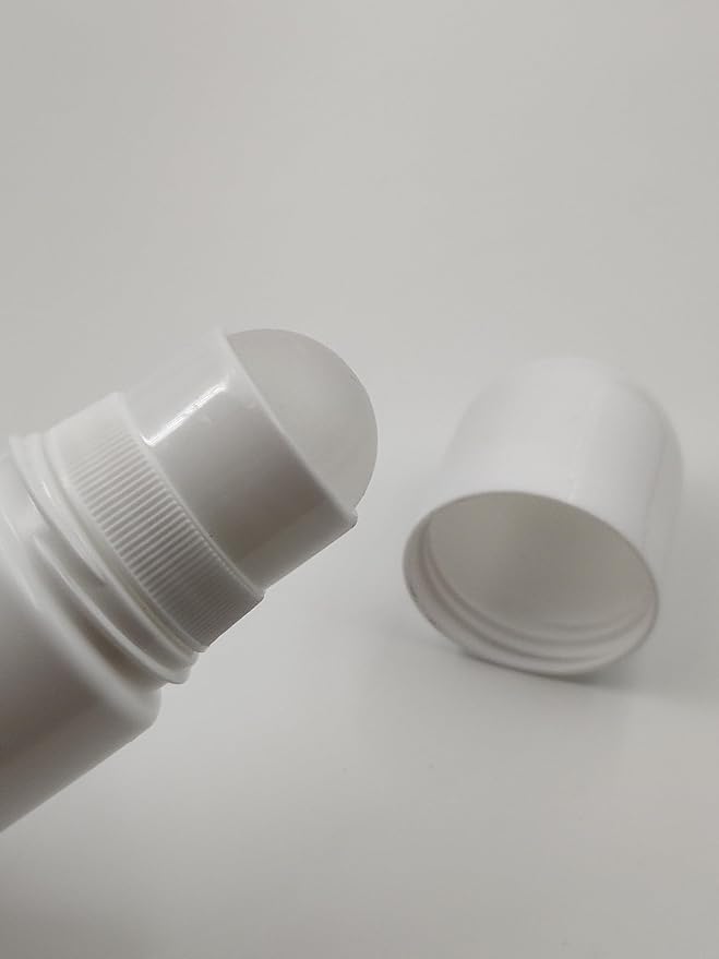 4Packs 30mL/50mL Empty Roll-on Bottle Plastic with Removable Cap for Easy Refills for Homemade Deodorants Essential Oil Blends (30mL)