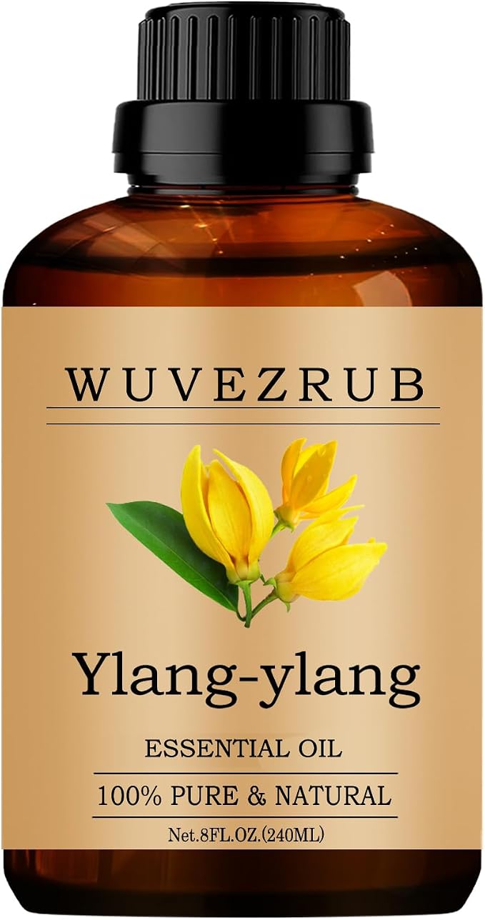 Ylang-Ylang Essential Oils, 240ML Pure and Natural Essential Oil for Aromatherapy Diffuser - Ylang-Ylang /8 Fl Oz