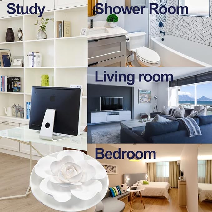 Passive Oil Diffuser for Essential Oil-Non-Electric Porcelain Aromatherapy Diffusers for Small Mini Room, Desk Decorative, Bathroom