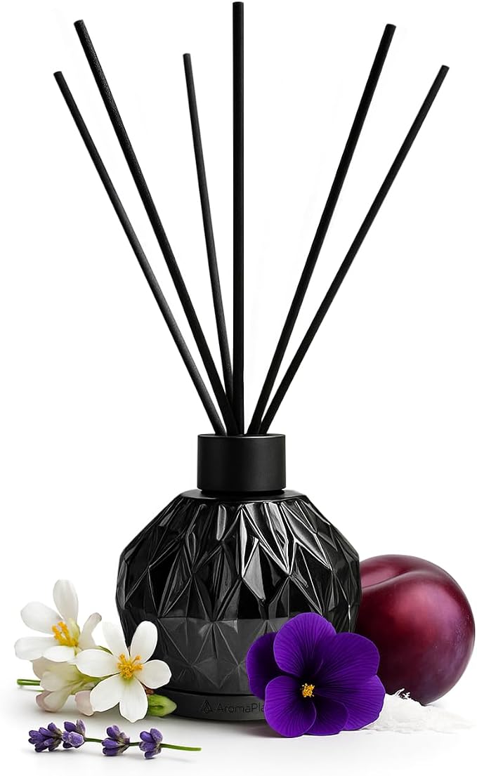AromaPlan Reed Diffuser, Lifestyle Scent Diffuser (8.45 fl oz, 250ml)- Luxury Reed Diffusers Set for Home- Includes Reed Diffuser Sticks & Fragrance Oil in a Glass Bottle