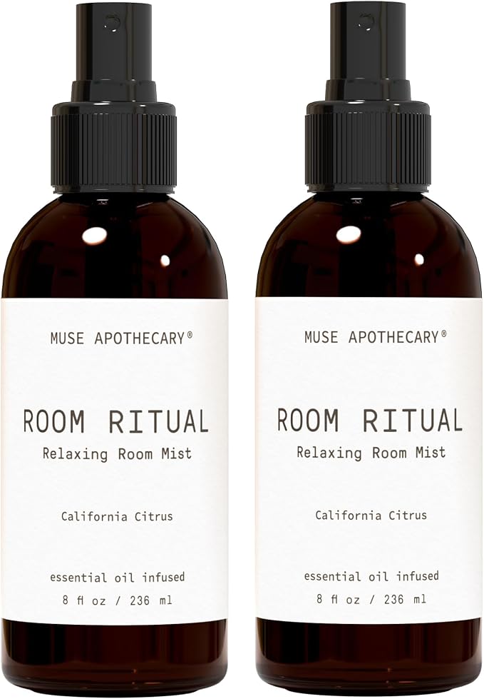 Muse Apothecary Room Ritual - Aromatic and Relaxing Room Mist, 8 oz, Infused with Natural Essential Oils - California Citrus, 2 Pack5