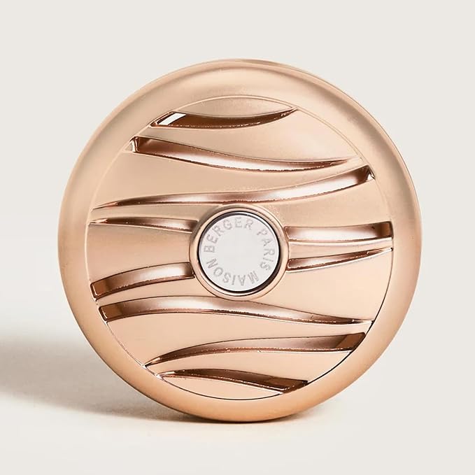 MAISON BERGER Car Diffuser Set, Fruity Sun | Plum Peach Pineapple Notes, Refillable Vent Clip with Ceramic Refill, Passive 4-Week Diffusion, Made in France