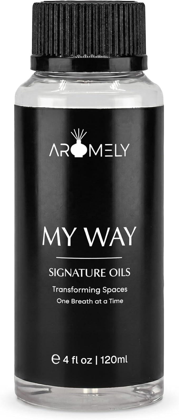 AROMELY My Way Diffuser Oil Blend | Luxury Home Fragrance Oil for Diffusers | Inspired by 1 Hotel | Signature Scent with Notes of Leather, Cardamom, Lemon, Cedarwood, Iris & Amber | 120ml
