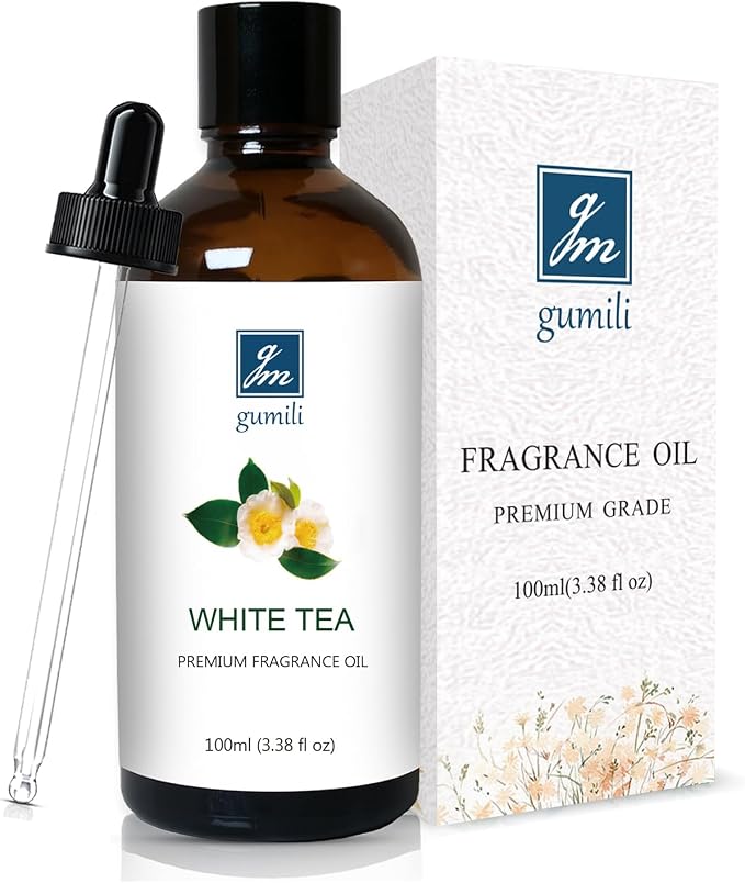 GM Gumili White Tea Diffuser Oil 3.38Oz – Premium White Tea Essential Oils Blend for Diffuser, Home Fragrance, Relaxation & Aromatherapy – Freshy Scent 100ml
