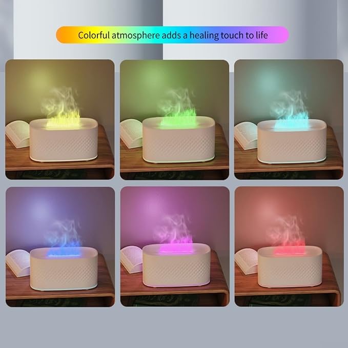 Essential Oil Diffuser 160ml, 7 Colour LED Lights, 2 Mist Modes, Auto-Off Aromatherapy Diffuser for Home Office Bedroom(White)