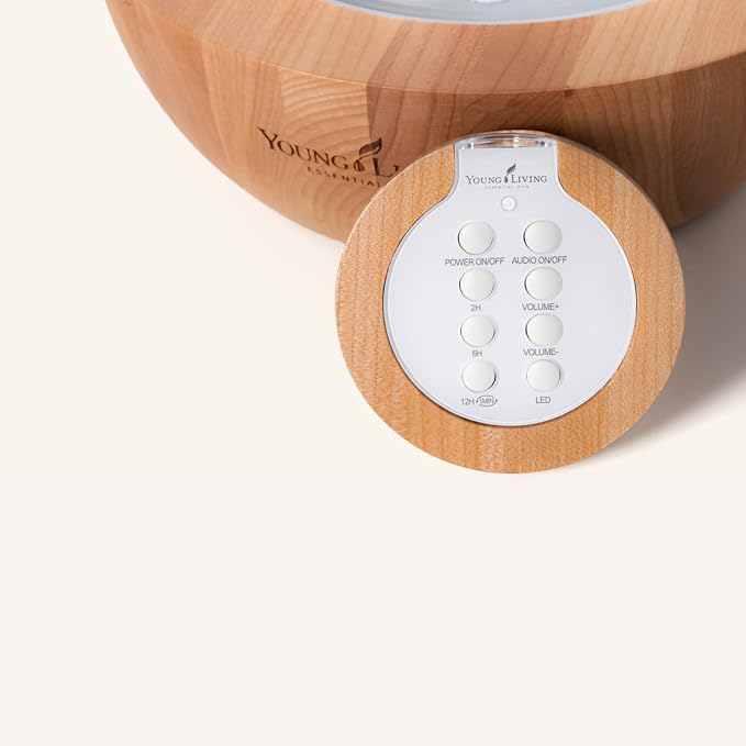 Young Living Essential Oils Aria Ultrasonic Diffuser - Ambience at Home & Spa - Peppermint Oil - Music Tranquil Environment - Room Decor - Humidifier - Diffuser -