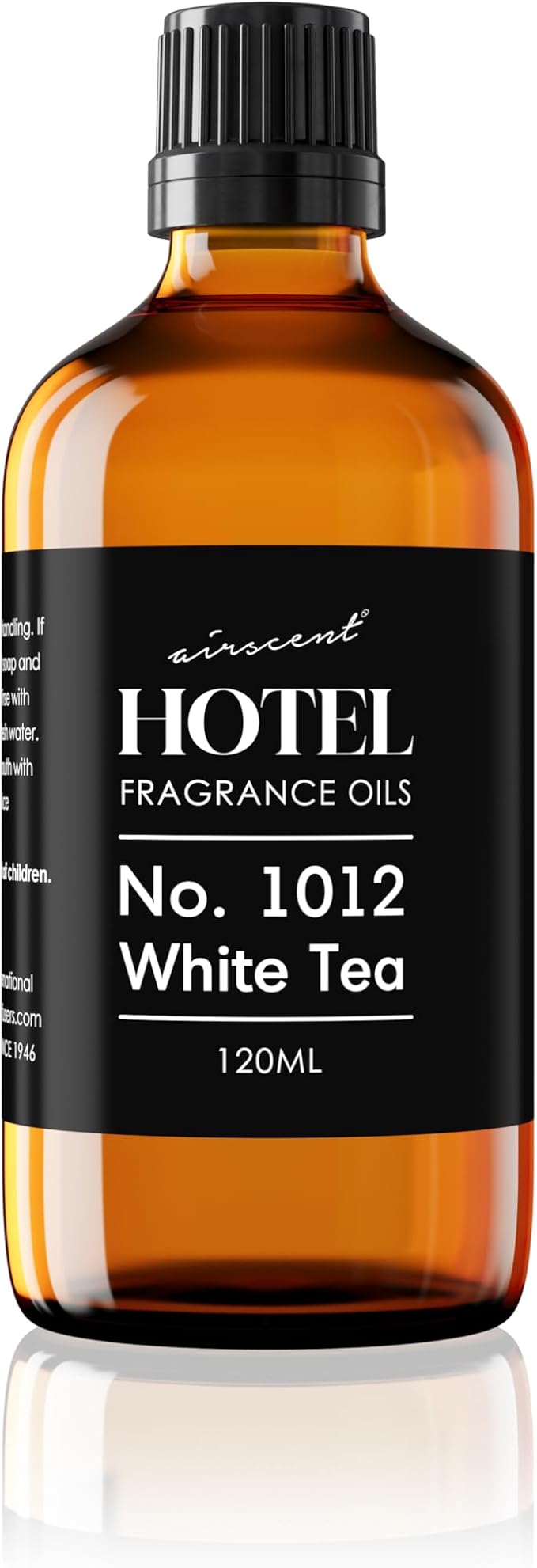 AirScent Hotel Diffuser Oil No. 1012 Inspired by The White Tea Hotel Scent - Premium Fragrance Oil for Ultrasonic and Waterless Diffusers and Crafting - 120 mL, 4 fl oz Bottle