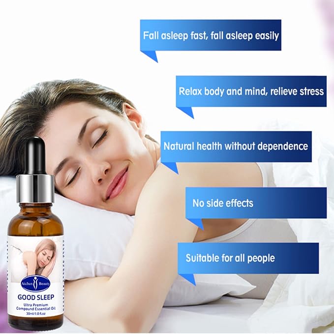 AICHUN BEAUTY Improve Good Sleep Ultra Premium Compound Essential Oil Promote a Desire to Sleep Relax Calm Nerves 30ml/1.0fl.oz