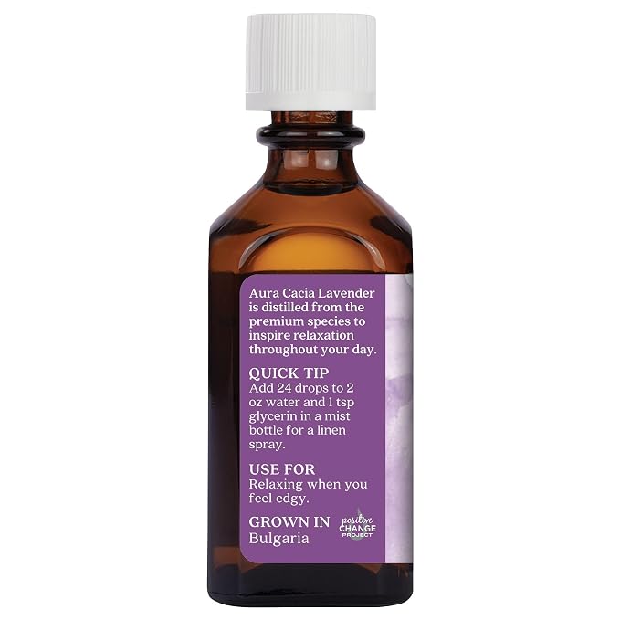 Aura Cacia Essential Oil Lavender (Lavendula Augustifolia) 2 oz