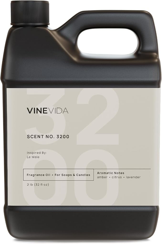 VINEVIDA [32oz] (Our Version of) Jean Paul Gaultier Le Male Fragrance Oil for Candle Making and Soap Making - Premium Candle Scents for Soy Candles