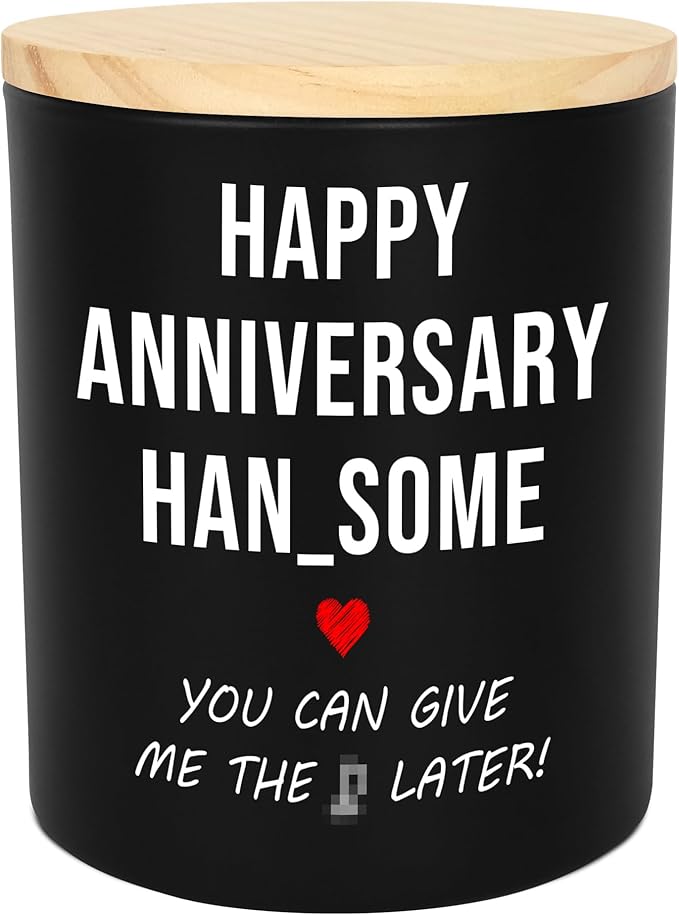 GAUDORA Funny Gifts for Him - Long Lasting Vanilla Lavender Scented Candle 10oz - 1 Year 10 Year 30th 50th Anniversary Wedding Gifts for Men Husband Him Boyfriend from Her Girlfriend Wife