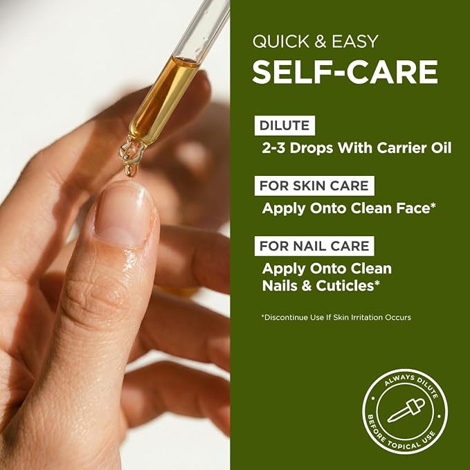 Gya Labs USDA Organic Tea Tree Essential Oil for Skin, Nails - 0.34 Fl Oz - Face, Hair, Diffuser, Aromatherapy, DIY Candle Making Scents