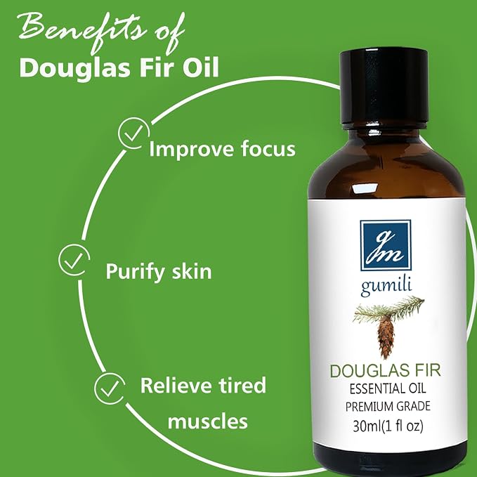 GM Gumili Douglas Fir Essential Oil, Scent Oil for Home Crafts, Household, Holiday - 30ml/1 fl oz