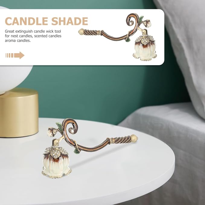 Automatic Candle Snuffer for Home Candle Extinguisher Accessory Long Handle Wick Snuffer Tool Home Decor for Scented