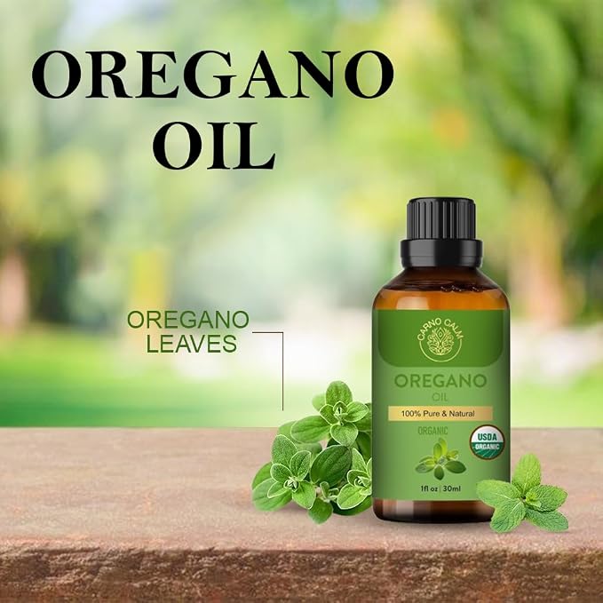 Oregano Oil 30ml | 100% Pure Organic Oregano Oil for Skin, Hair, Body, and Wellness | Natural Oil of Oregano for Immune Support, Diffuser, Massage, & DIY Beauty Uses | 1 fl oz