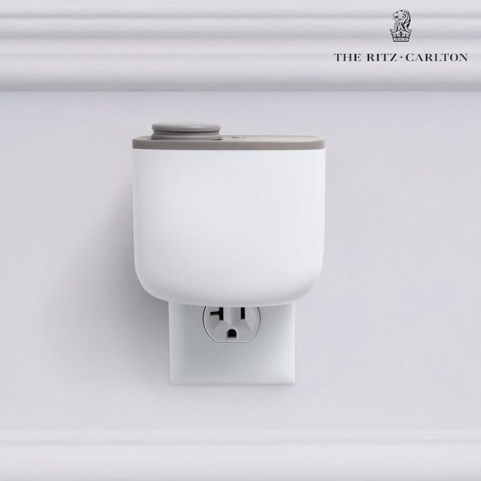 The Ritz-Carlton Mini Home Diffuser & Fragrance Refill - Plug in Wall Diffuser - Scent Notes of Madagascar Vanilla, Creamy Tonka, Bourbon, Lilac and Hyacinth - Warm Vanilla