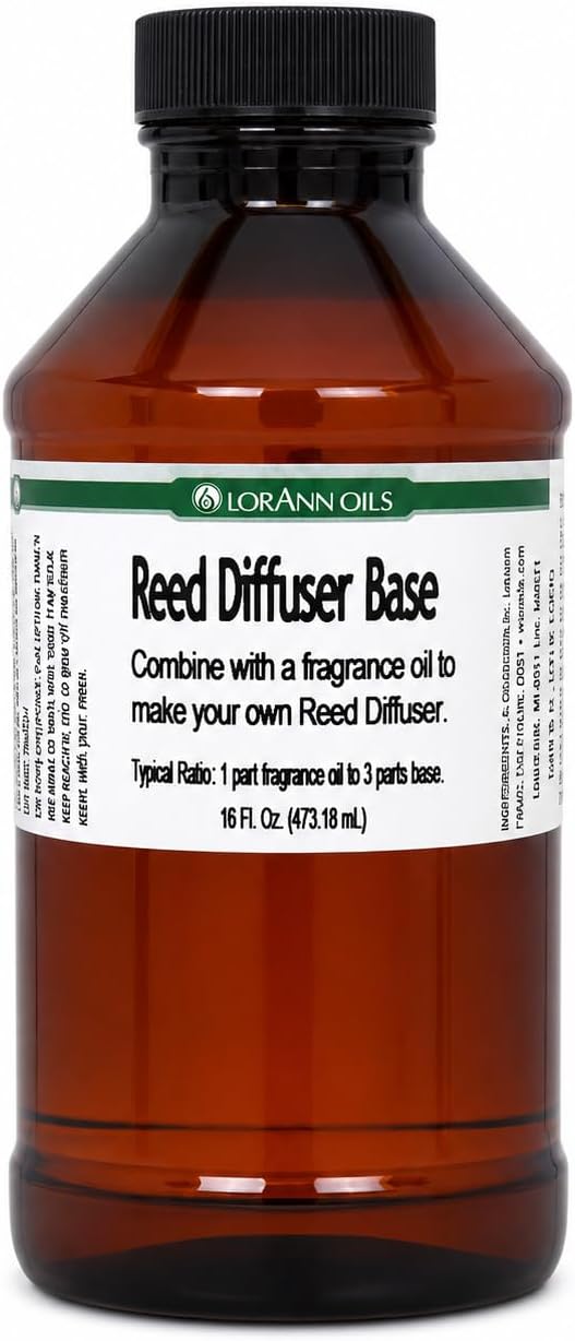 LorAnn Oils Reed Diffuser Base Unscented | Reed Diffuser Base Refill for DIY Home & Car Fragrance, Perfume & Essential Oil Mixing | Diffuser Base - 16 oz