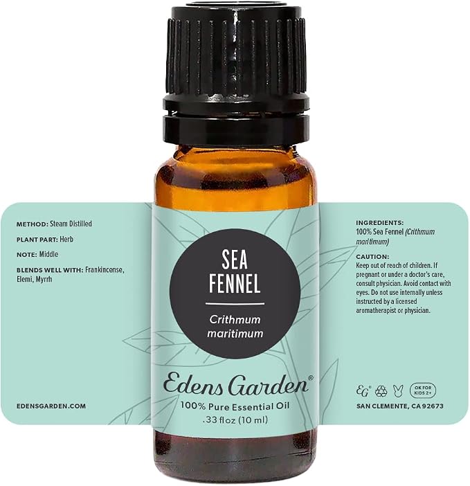 Edens Garden Sea Fennel Essential Oil- 100% Pure Premium Grade, Undiluted, Natural, Therapeutic, Aromatherapy, The Best for Diffuser, Skin, Face, Hair 10 ml (.33 fl oz)