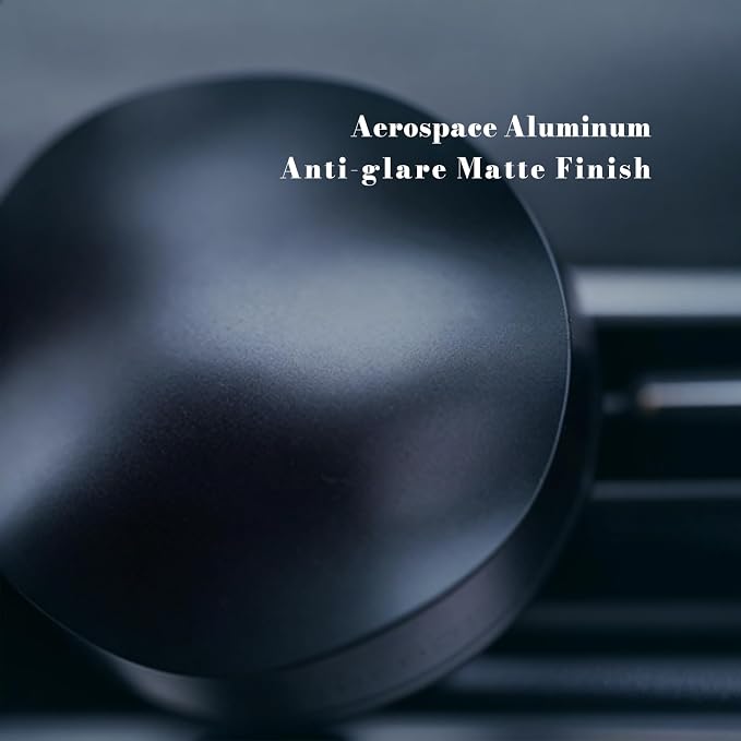 THEDOTS Silver Car Vent Clip Air Freshener, Reusable Car Scent Diffuser, Car Accessories, Frosted Ebony Scent