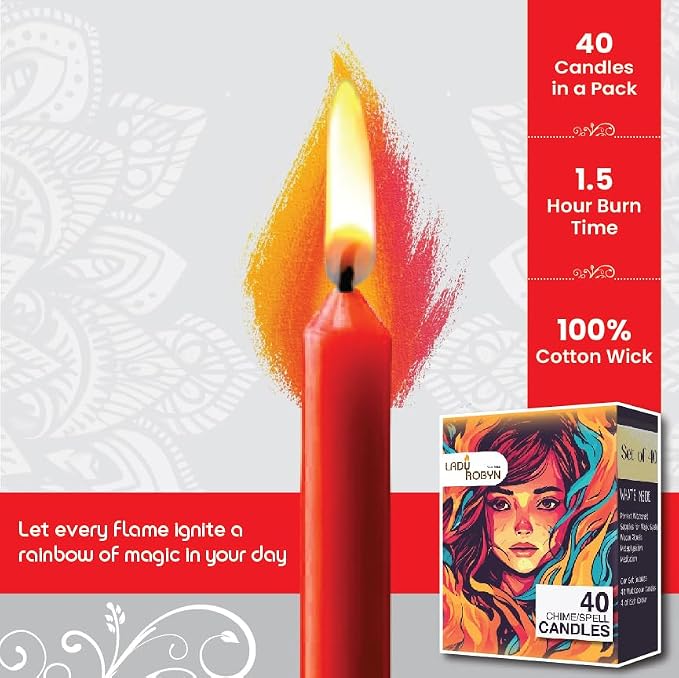 Spell Candles (Set of 40, Red)