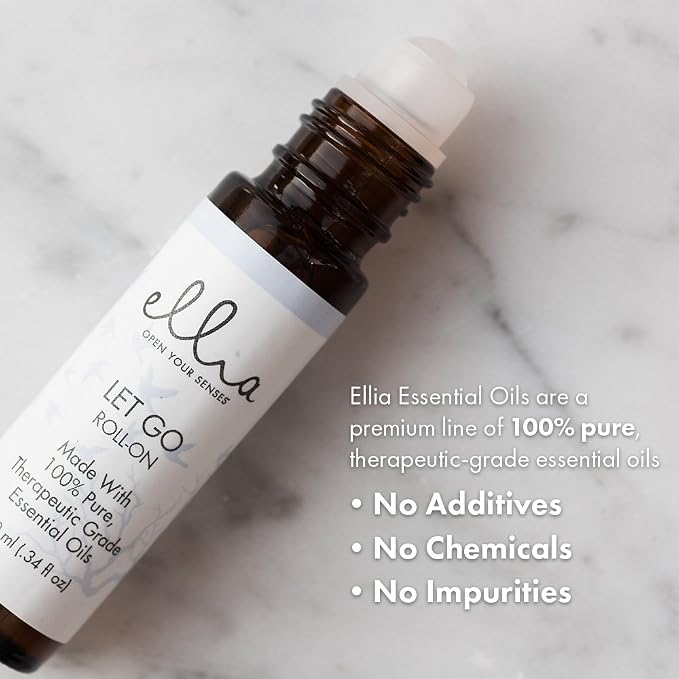 Ellia Essential Oil Roll-On | Let Go Blend| 10ml, 100% Pure, Therapeutic Grade 0.34 Fl Oz (Pack of 1)