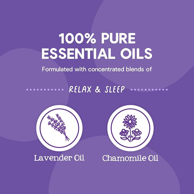 Oilogic Relax & Sleep Essential Oil Linen Spray - 100% Pure Essential Oils Promotes Restful Sleep, Comfort & Wellness - Aromatherapy Mist for Beddings, Pillows, Blankets, Pajamas & More, 4 Oz