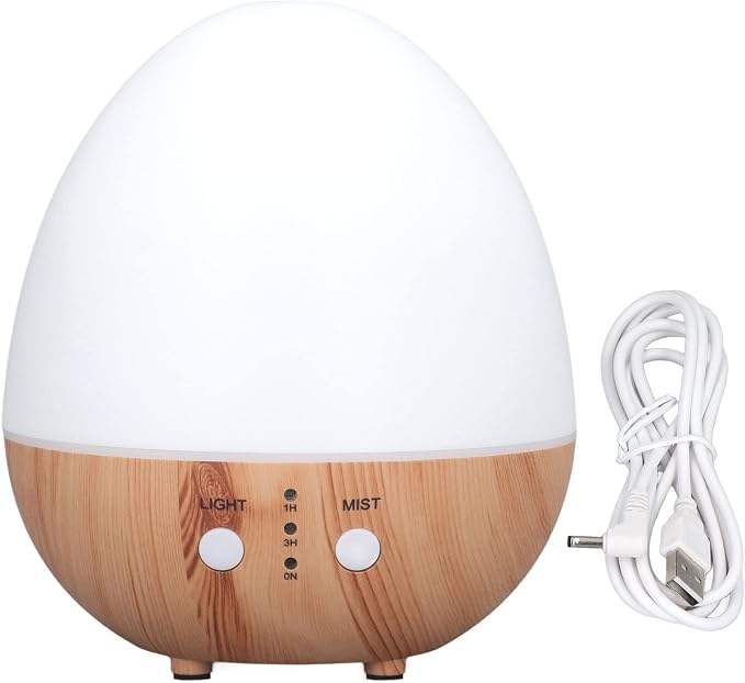 Automatic Shut Off: Essential 250ml Essential Oil Diffuser Automatic Shut Off 35db Low No USB Powered Wooden Humidifier with Night Light for Bedroom The Experience of Peace