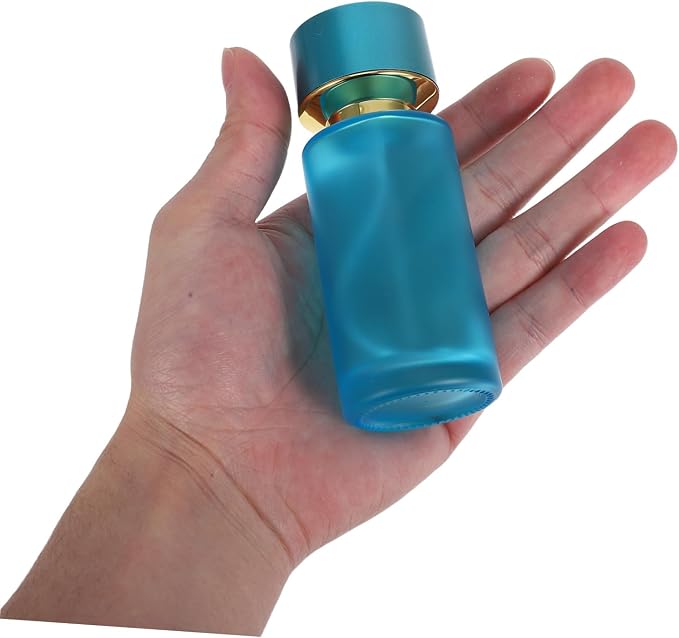 Outanaya Travel Refillable Perfume Bottle Glass Spray Atomizer with Cap for Cosmetics Travel Friendly Perfume Container Compact Durable Design for Effortless Fragrance
