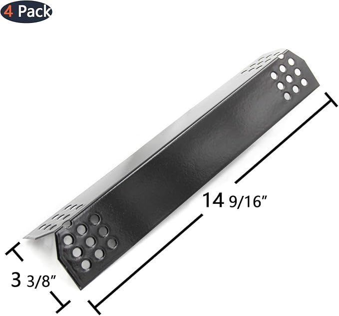 Hongso 14 9/16" Grill Heat Plates for nexgrill Replacement Parts 4 Burner 720-0830H 720-0830X 720-0925P, Grillmaster 720-0697 and Other Models
