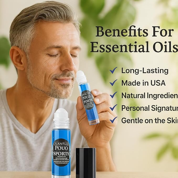 10ml Roll-On POL’O Sports Fragrance Body Oil for Men, Our Interpretation, Daily Wear Scent, Smooth Skin Application, Glass Bottle for Personal Use & Good for Gifts