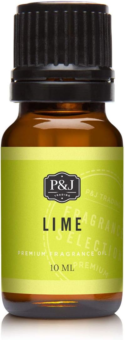 P&J Trading Fragrance Oil for Diffusers for Home - Lime 10ml Fragrance Scents for Candle Making - Soap Making Supplies & Car Diffuser Scents