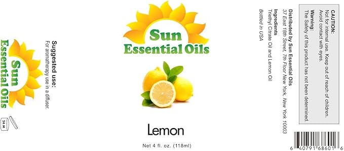 Lemon (Large 4 Ounce) Best Essential Oil