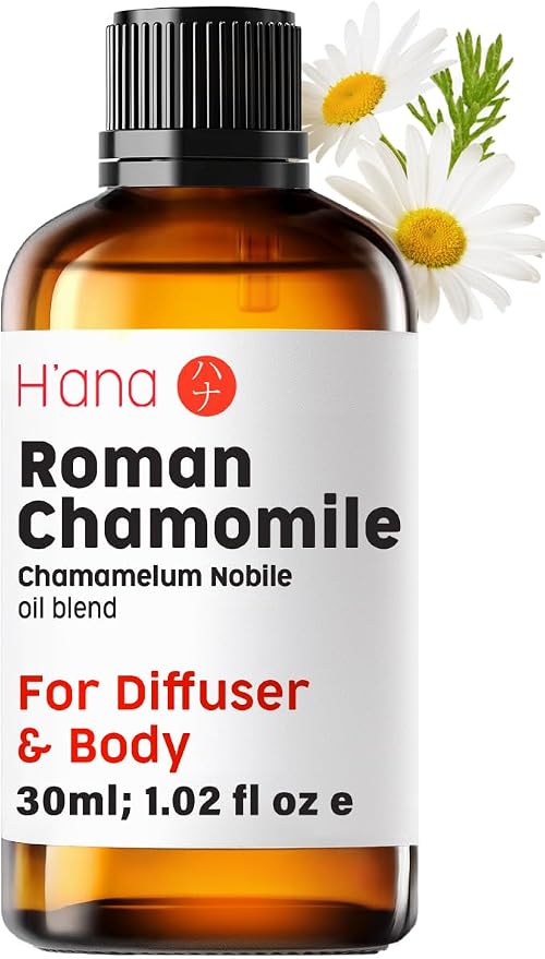 H'ana Roman Chamomile Oil - 1.02 Fl Oz Roman Chamomile Essential Oil for Hair, Skin, Diffuser, Aromatherapy & DIY