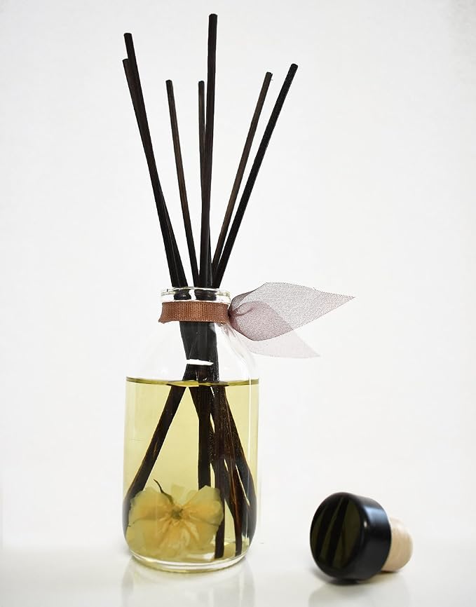 Baltic Amber Diffuser Set, Entryway Decor, Home Fragrance, Spa Scent | Amber resin, sandalwood, and cedarwood profile, guest bathroom, living room, entryway, home aroma