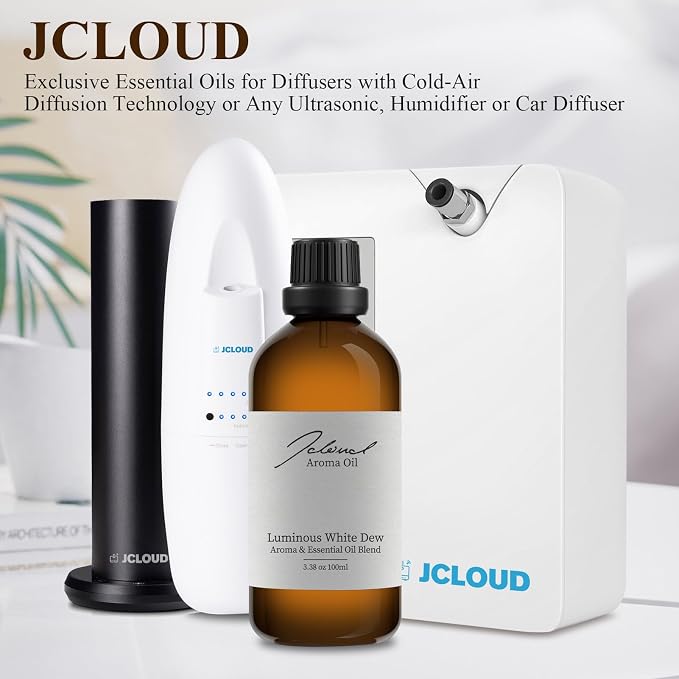 JCLOUD Luminous White Dew Essential Oil Inspired by Westin Hotel | Hotel Scent - Pure Aromatherapy Diffuser Oil with Orange and Lily of the Valley, Home Luxury & Hotel Scents for Diffuser - 100mL