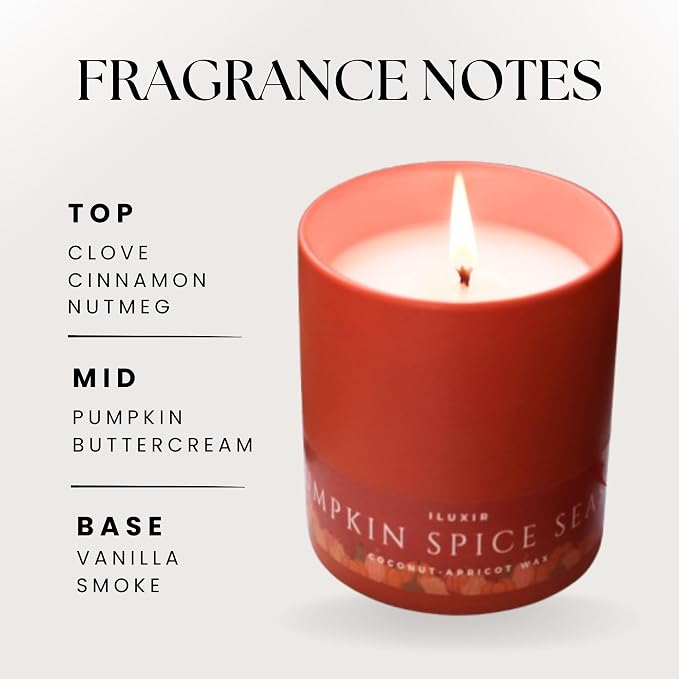 Pumpkin Spice Season Luxury Candle – Cinnamon Spiced Vanilla with Clove, Nutmeg & Buttercream – Handcrafted Vegan Coconut Wax, Phthalate-Free, Cruelty-Free – Cozy Fall Decor Tin Candle (13 oz.)